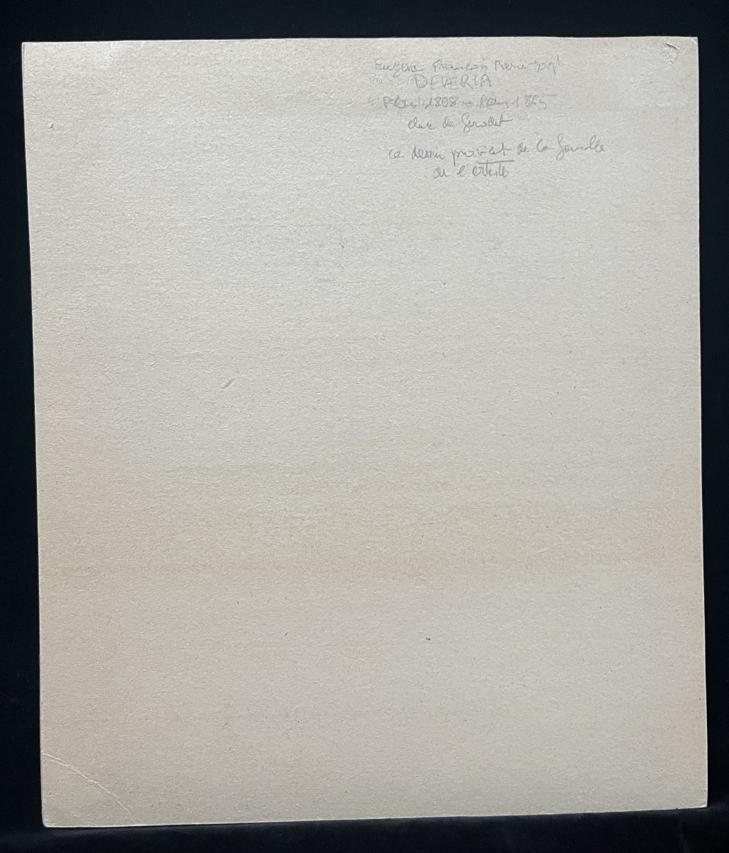 Eugène Devéria (1805-1865) Deux Enfants, étude -photo-3