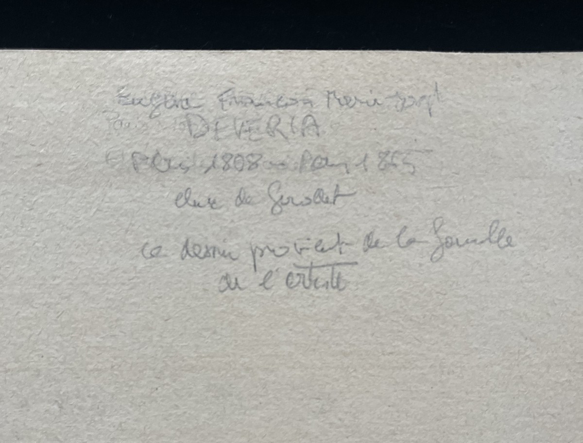 Eugène Devéria (1805-1865) Deux Enfants, étude -photo-4