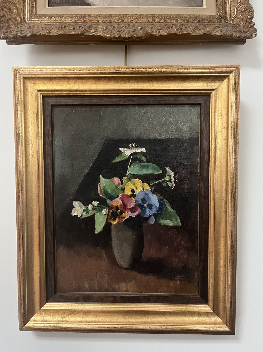 Maurice Asselin (1882-1947) A Bouquet Of Flowers In A Vase, 1942, Oil On Canvas-photo-4