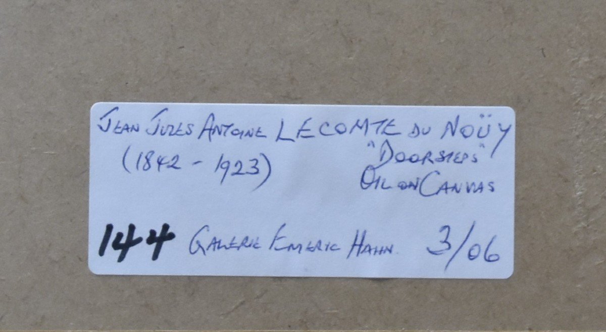 Jean-Jules-Antoine Lecomte du Nouÿ (1842-1923)  Une Rue orientale, huile sur toile-photo-2