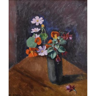 Maurice Asselin (1882-1947), Bouquet De Fleurs, Huile Sur Toile Signée  