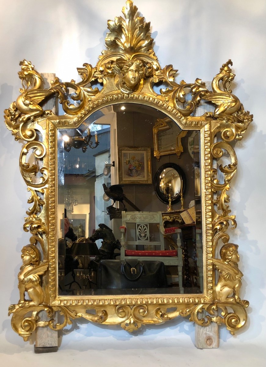 19th Century Italian Mirror. 59 Inches 