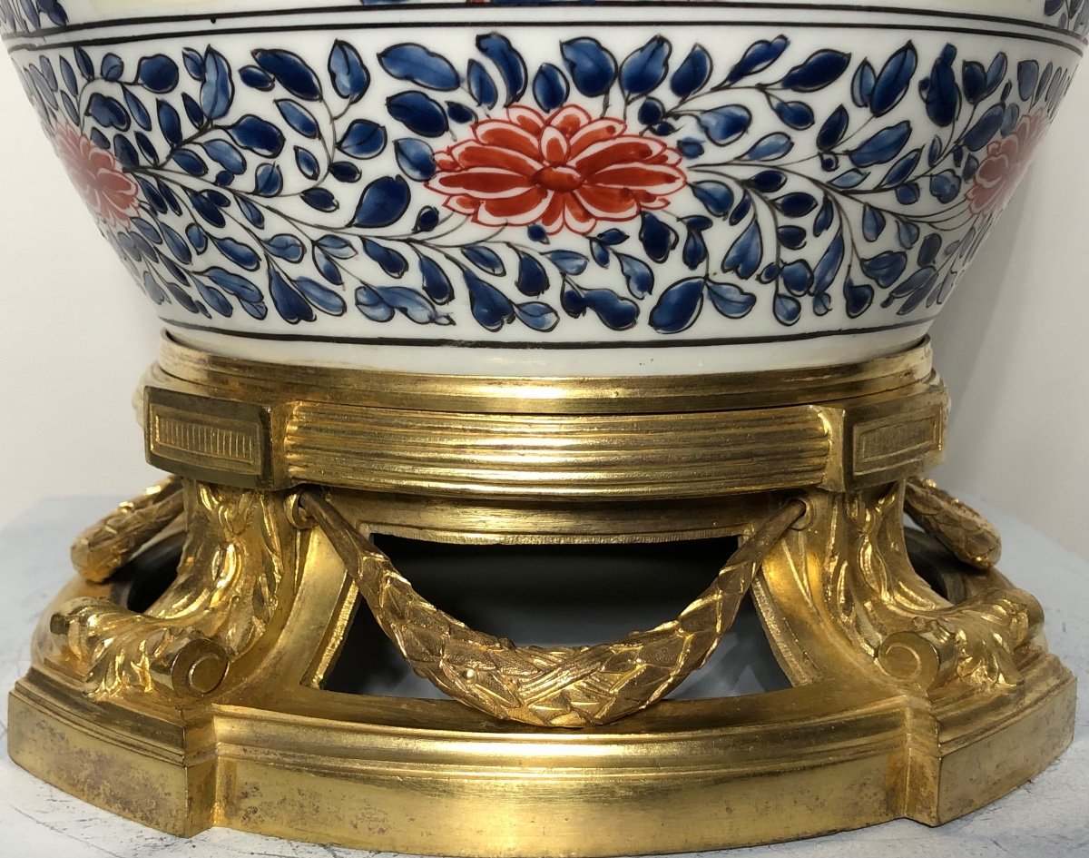 Vase Japonais Monté Bronze. 39 cm de hauteur. -photo-5