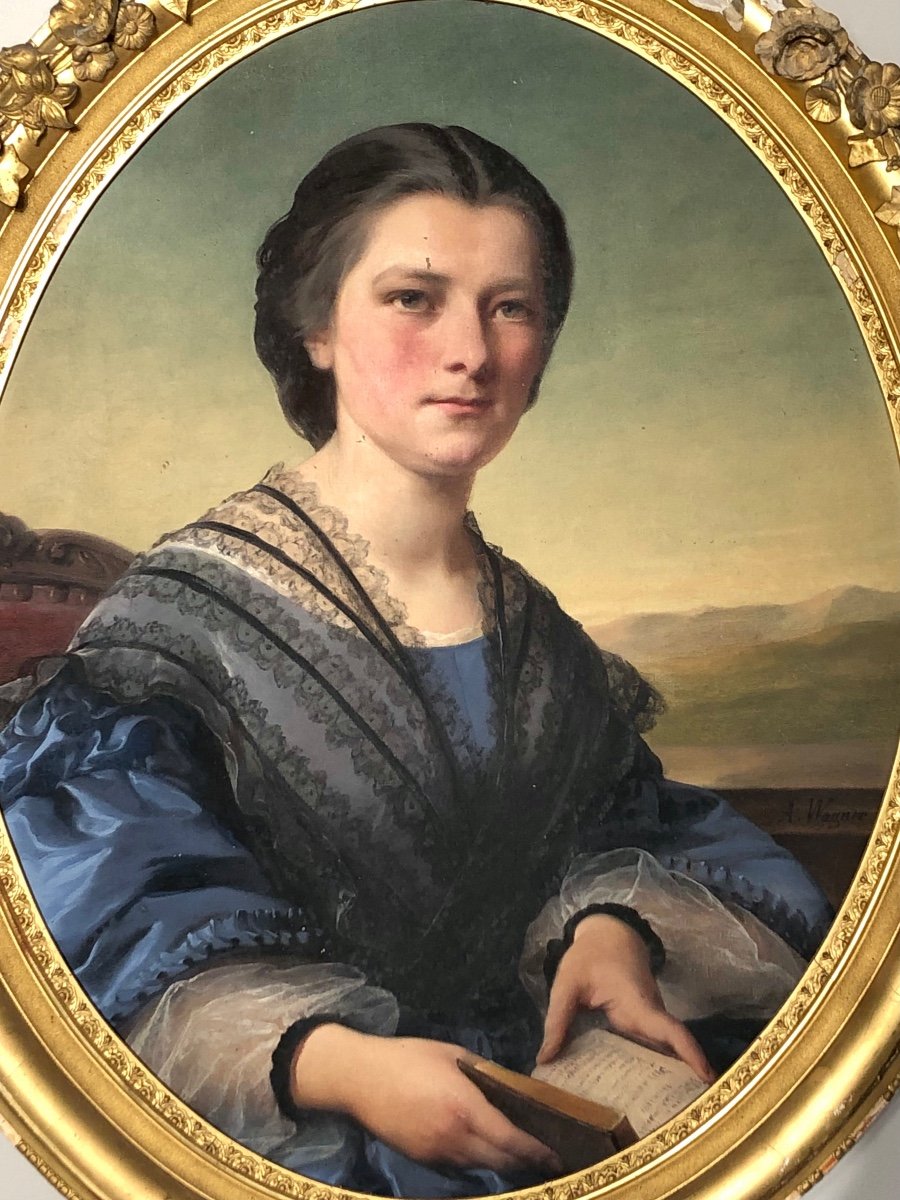 Portrait Of A Woman Of Quality In The 19th Century. -photo-2
