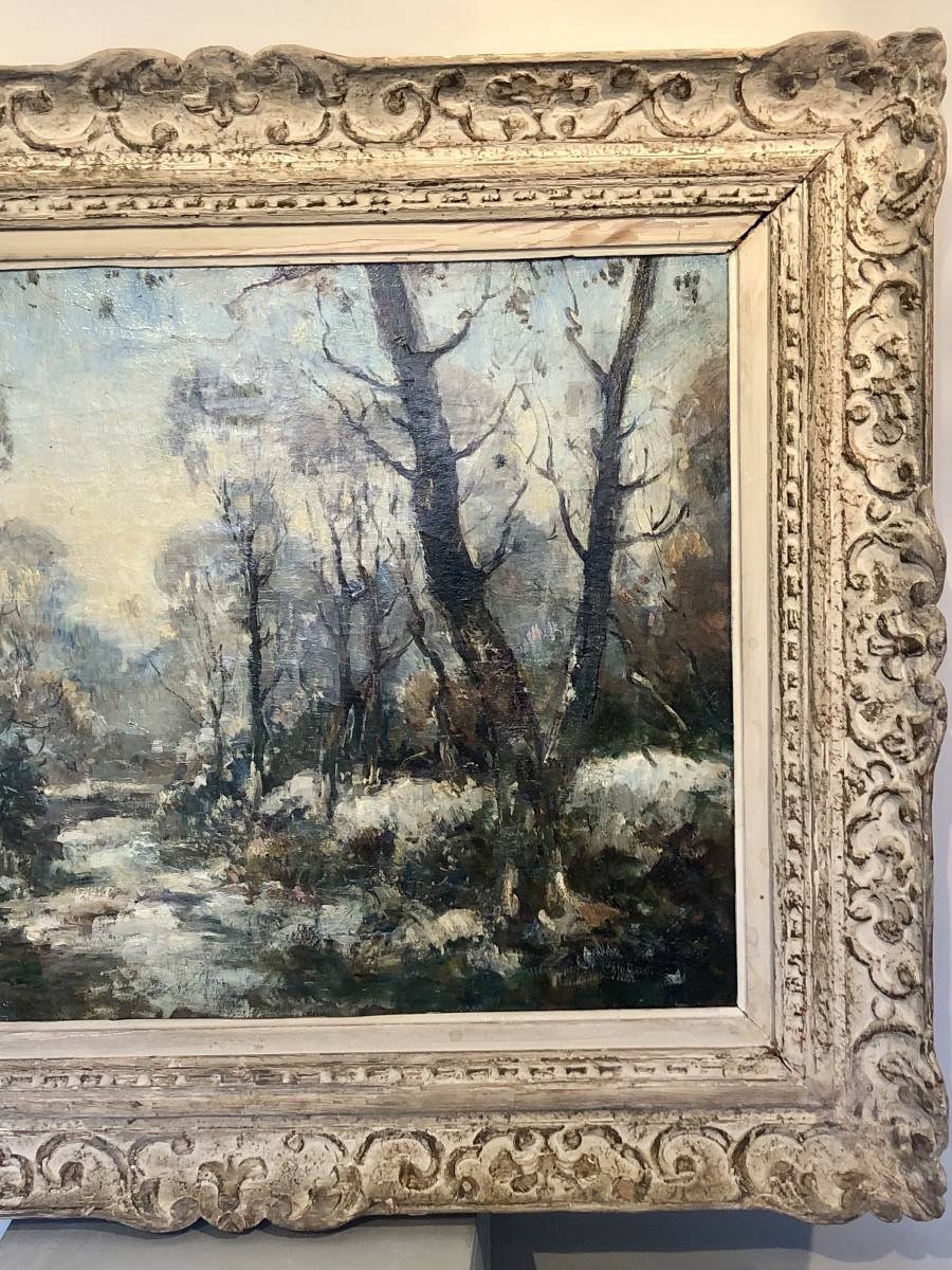 Tableau De Neige à Marly Dans Les Yvelines De Marcel Parturier. -photo-4