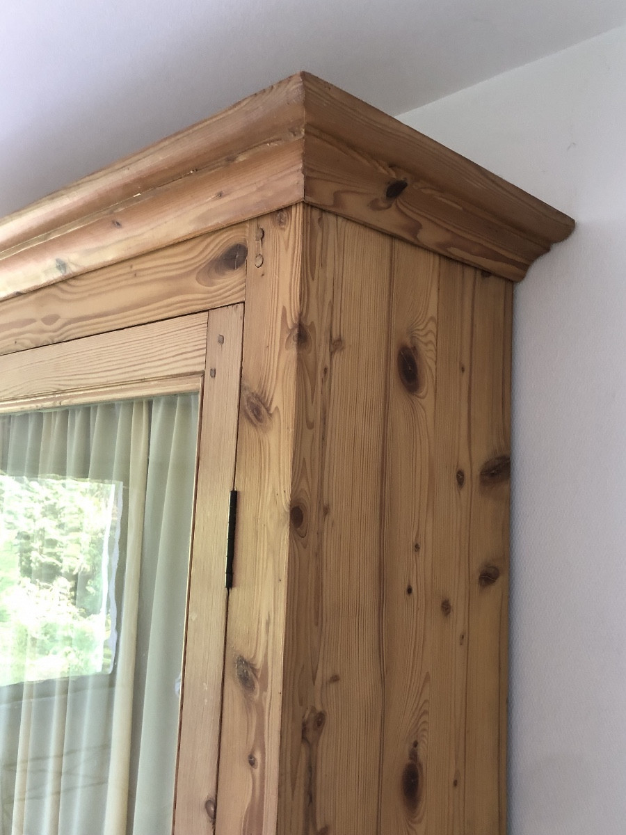 19th Century Pine Bookcase. -photo-2