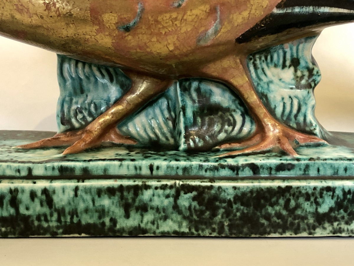 Ceramic Pheasant By The Artist Lamourdedieu. -photo-2