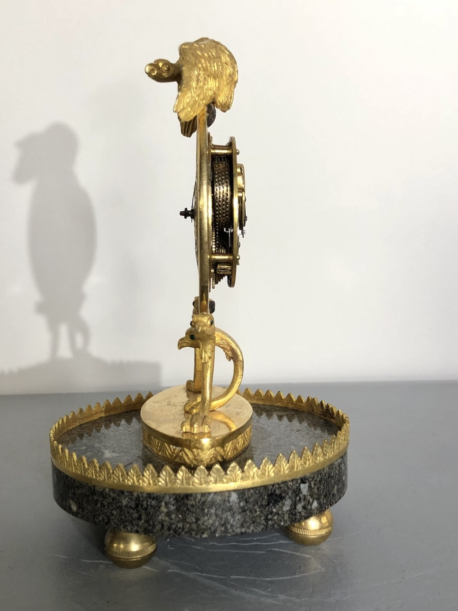 Empire Style Bronze Clock, Louis XIV Movement -photo-1