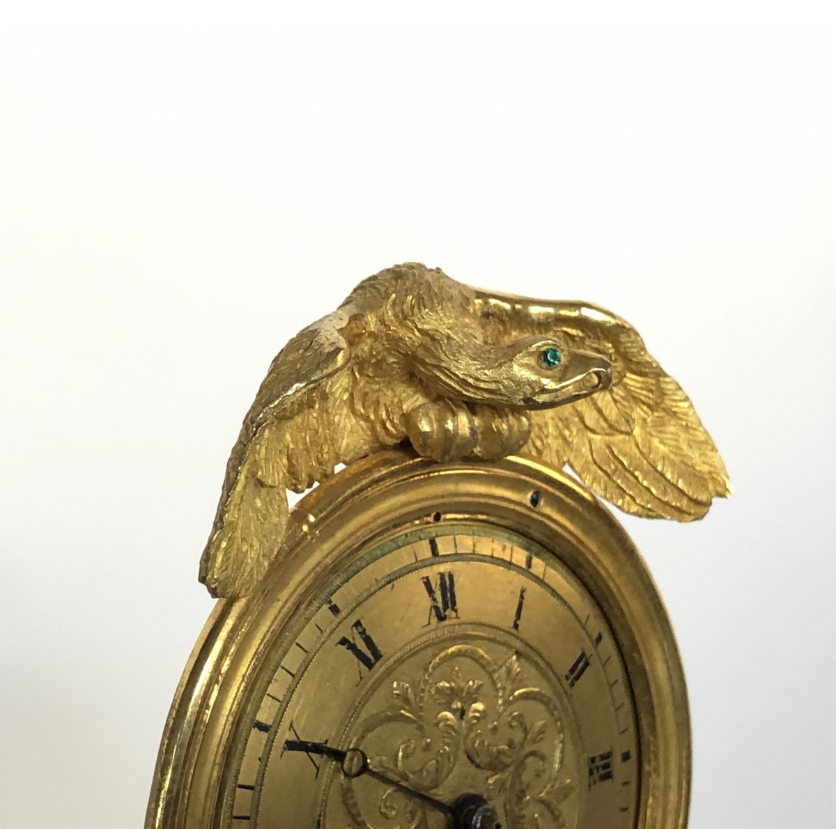 Empire Style Bronze Clock, Louis XIV Movement -photo-3