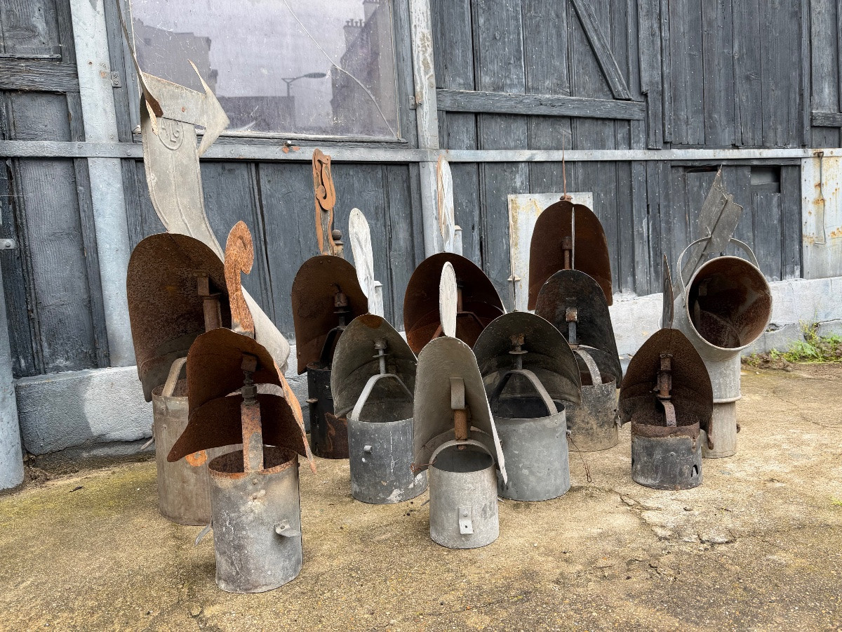 Set Of Zinc Weather Vanes.-photo-3