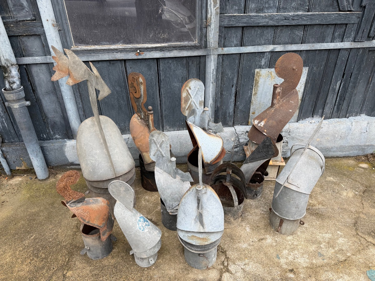 Set Of Zinc Weather Vanes.-photo-4