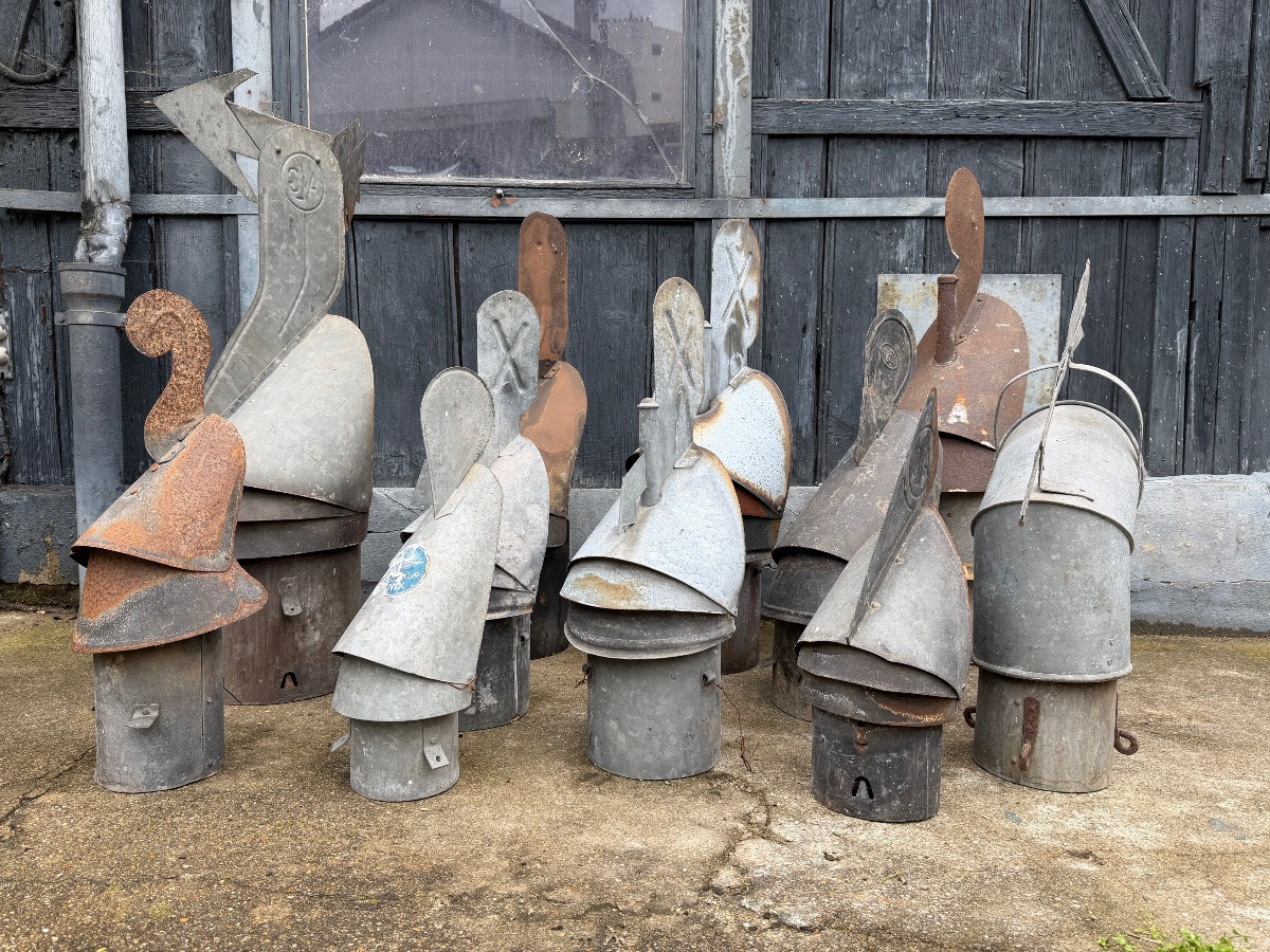 Set Of Zinc Weather Vanes.-photo-4