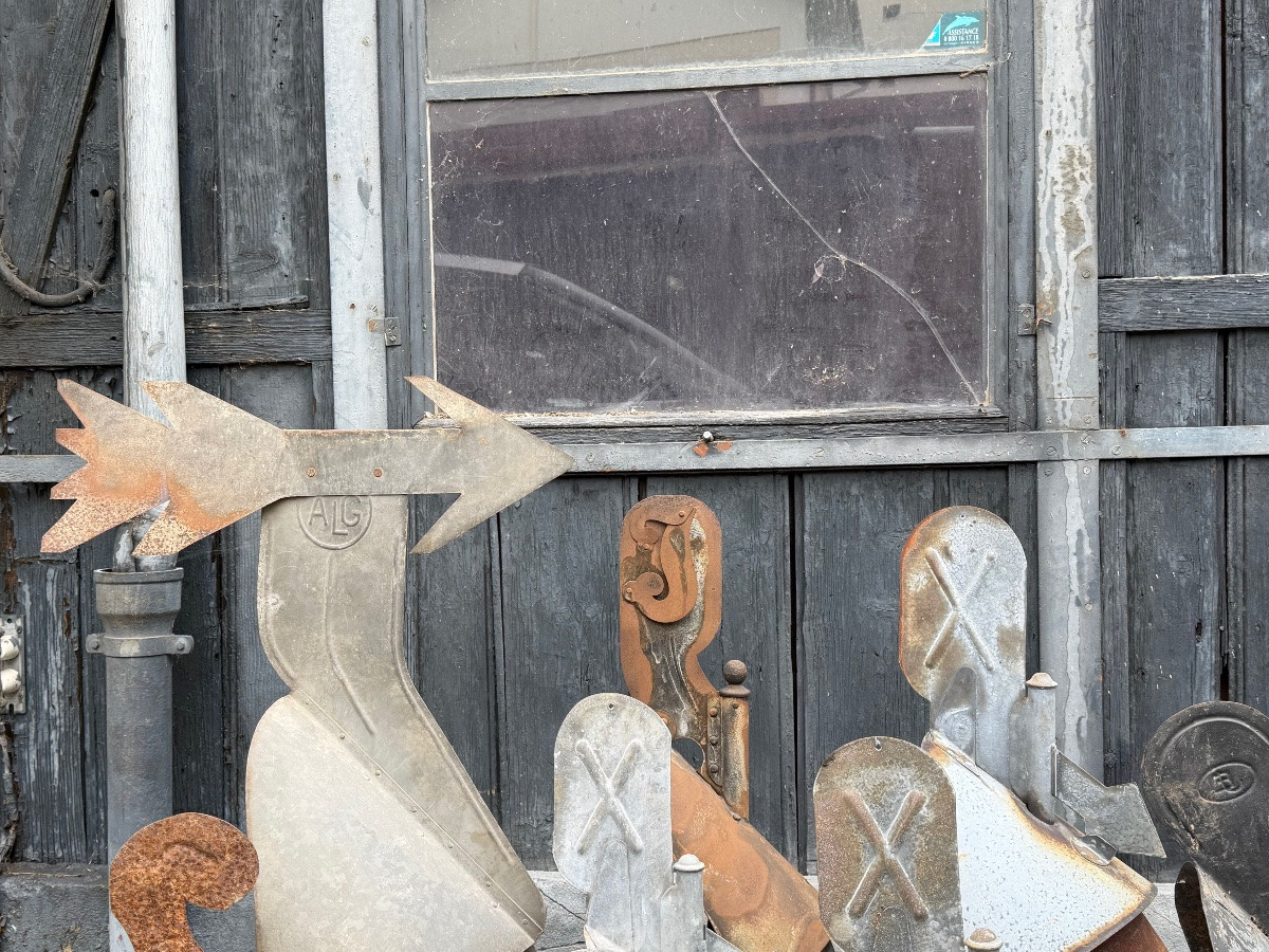 Set Of Zinc Weather Vanes.-photo-5