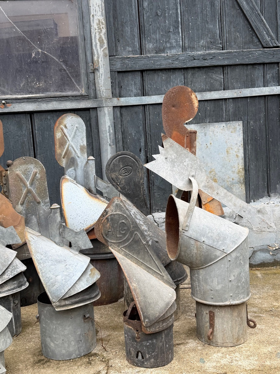 Set Of Zinc Weather Vanes.-photo-6