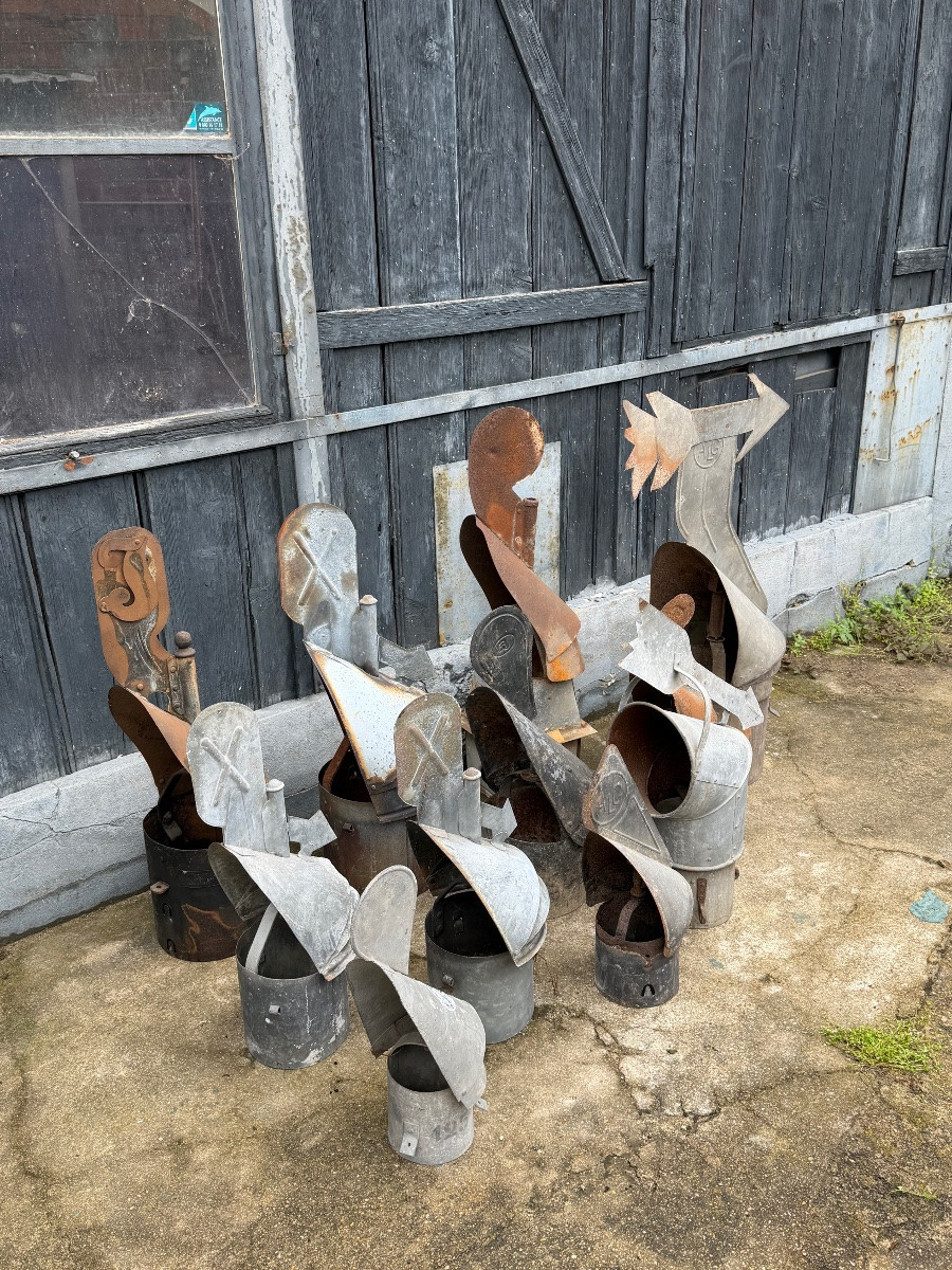 Set Of Zinc Weather Vanes.-photo-7