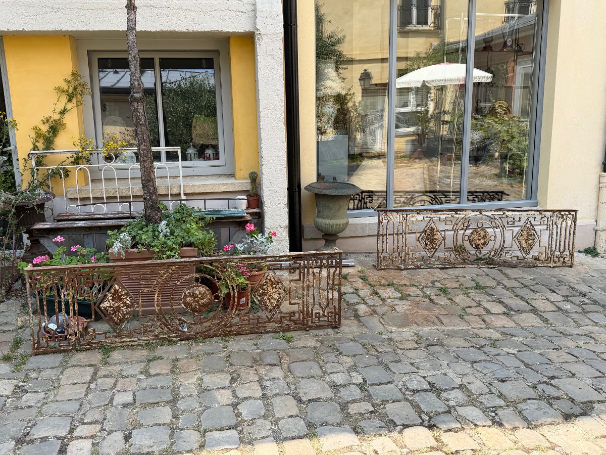 A Pair Of 18th-century Wrought-iron Balustrades. 