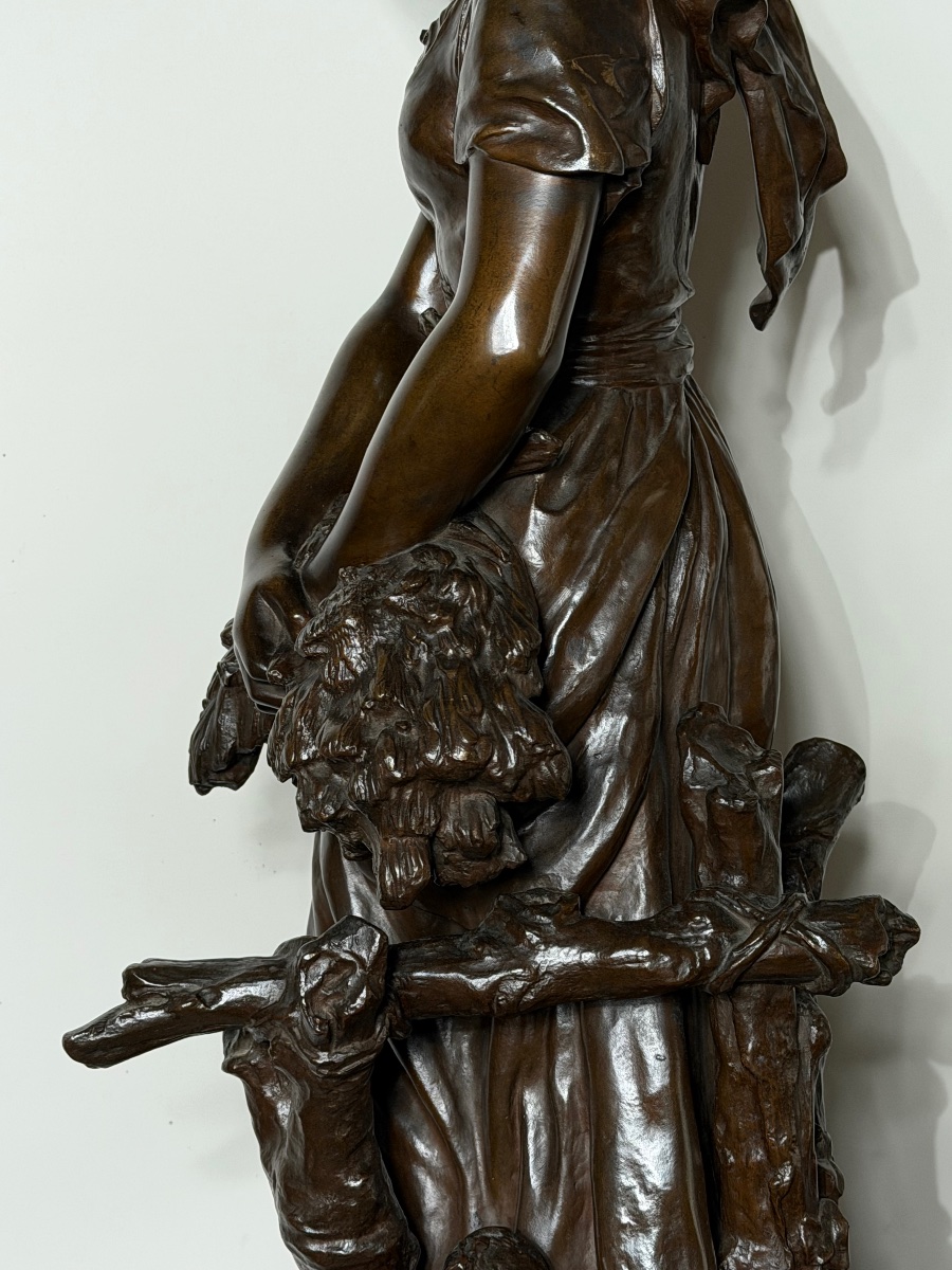 The Young Girl Has Mathurin Moreau's Sheaf Of Wheat.-photo-2