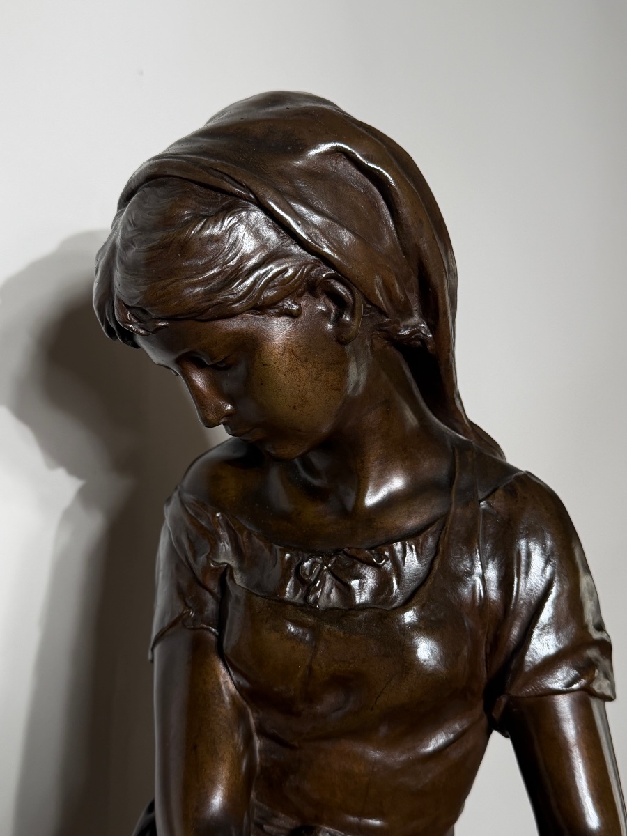 The Young Girl Has Mathurin Moreau's Sheaf Of Wheat.-photo-7