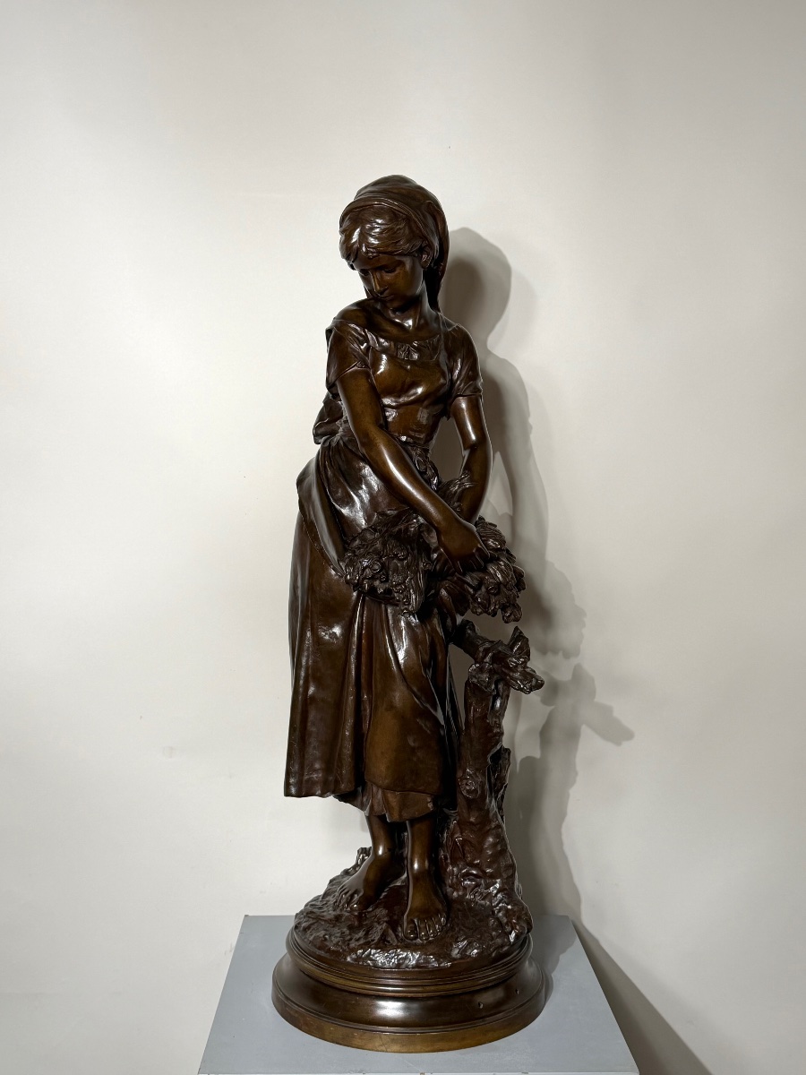 The Young Girl Has Mathurin Moreau's Sheaf Of Wheat.