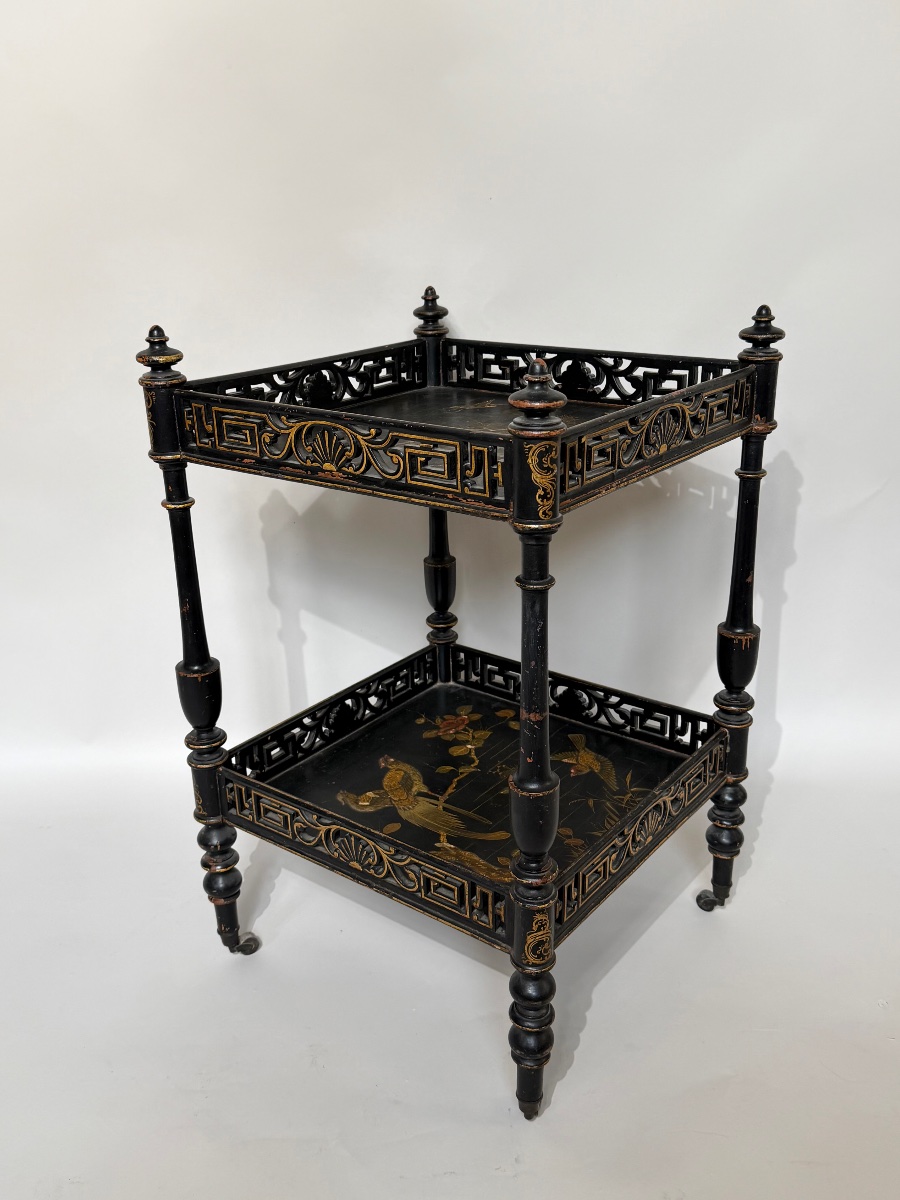 Japanese-style Side Table From The Napoleon III Period. -photo-5