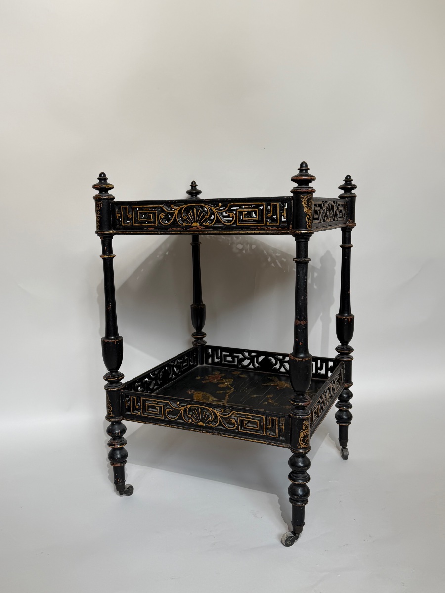 Japanese-style Side Table From The Napoleon III Period. 