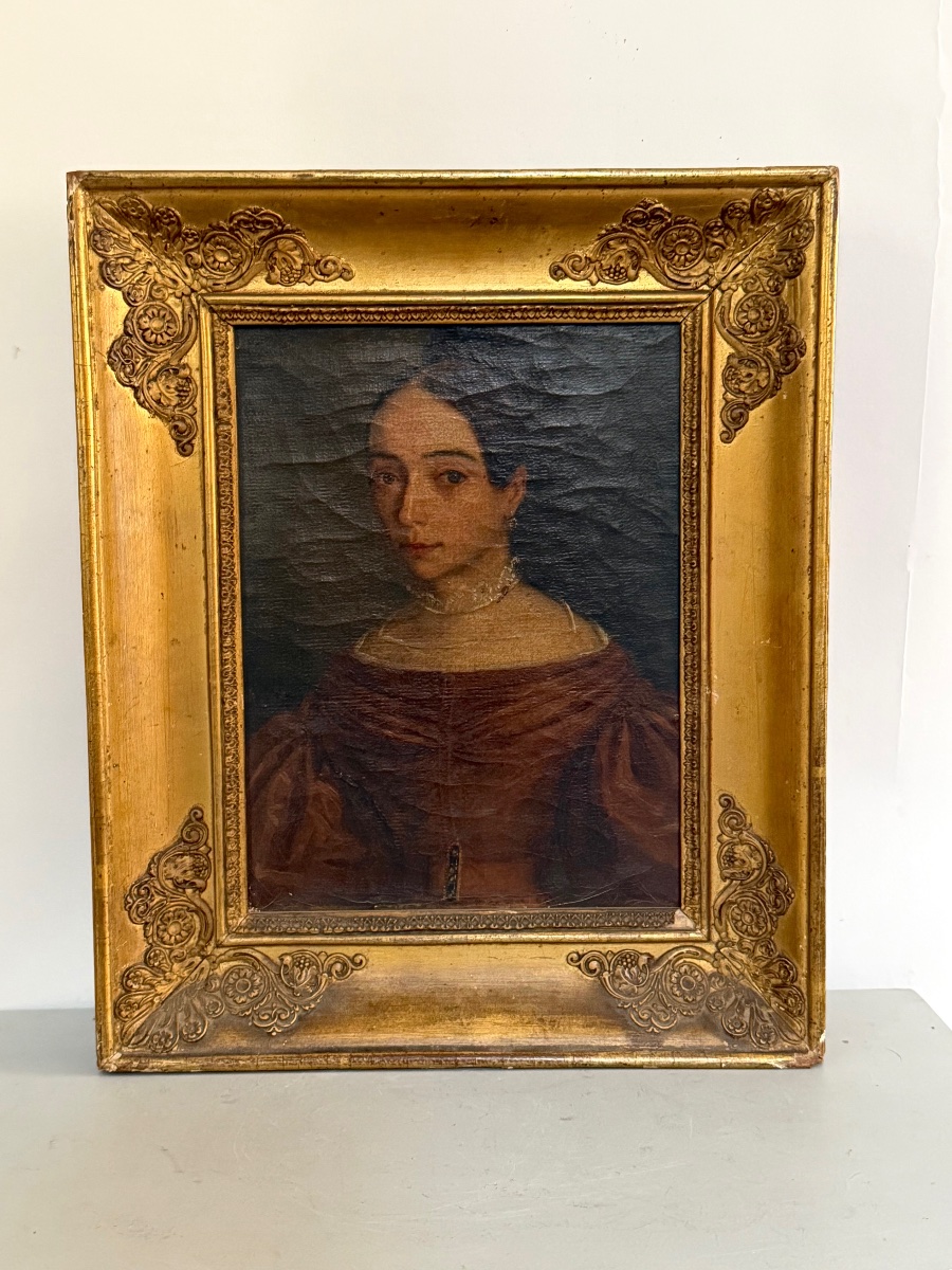 A Pair Of Portraits From The Early 19th Century. -photo-3