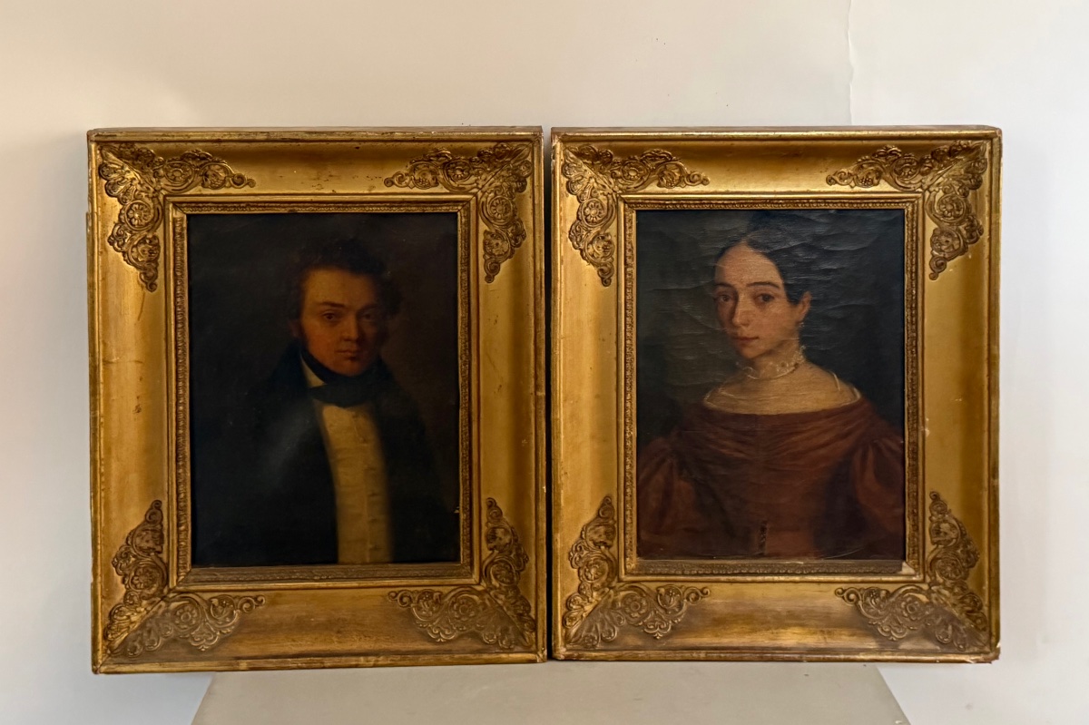 A Pair Of Portraits From The Early 19th Century. 