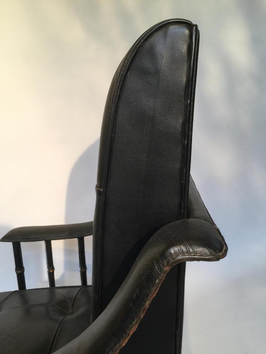 Fauteuil De Jacques Adnet. -photo-1