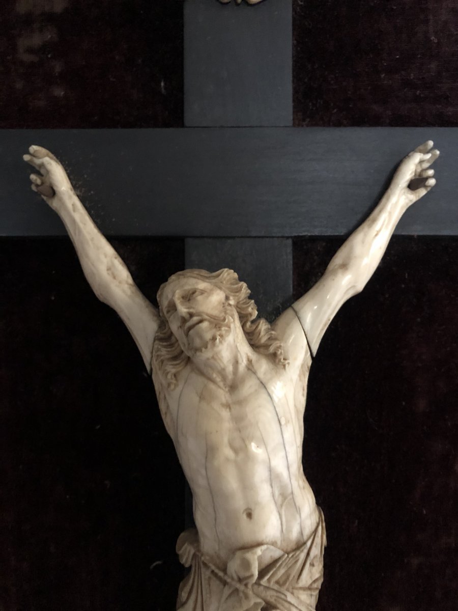 Christ D’époque Régence. Hauteur du Christ 23 cm. -photo-3
