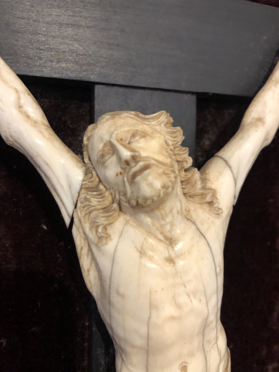 Christ D’époque Régence. Hauteur du Christ 23 cm. -photo-5