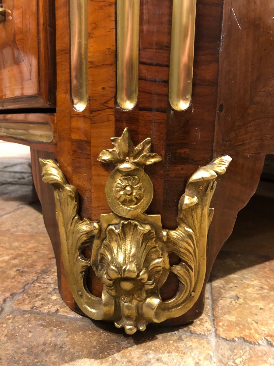 Louis XIV Period Chest Of Drawers In Marquetry.-photo-5