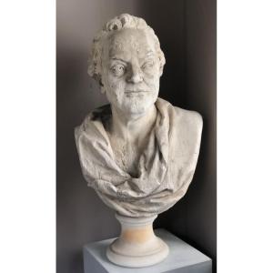 Buste d’un poète ou d’un peintre du siècle des lumières. 