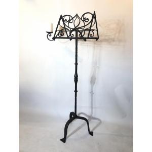 Wrought Iron Lectern From The Early 20th Century. 