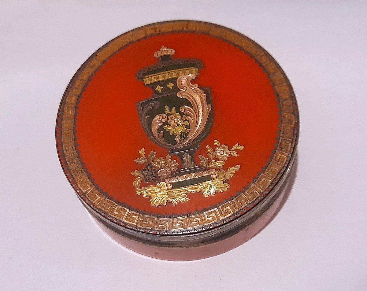 Powder Box In Lacquer And Tortoiseshell, Louis XVI Period