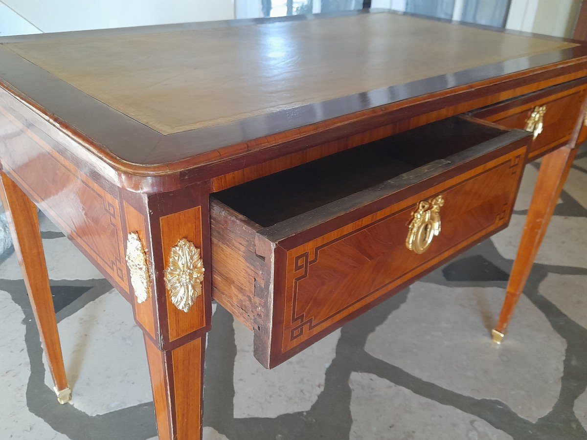Louis XVI Period Bureau Plat From The 18th Century-photo-3