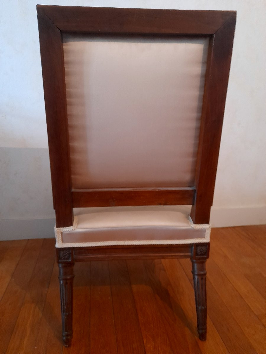 Rare Louis XVI Period Fireside Chair, 16th-18th Century, Jacob Stamp-photo-3