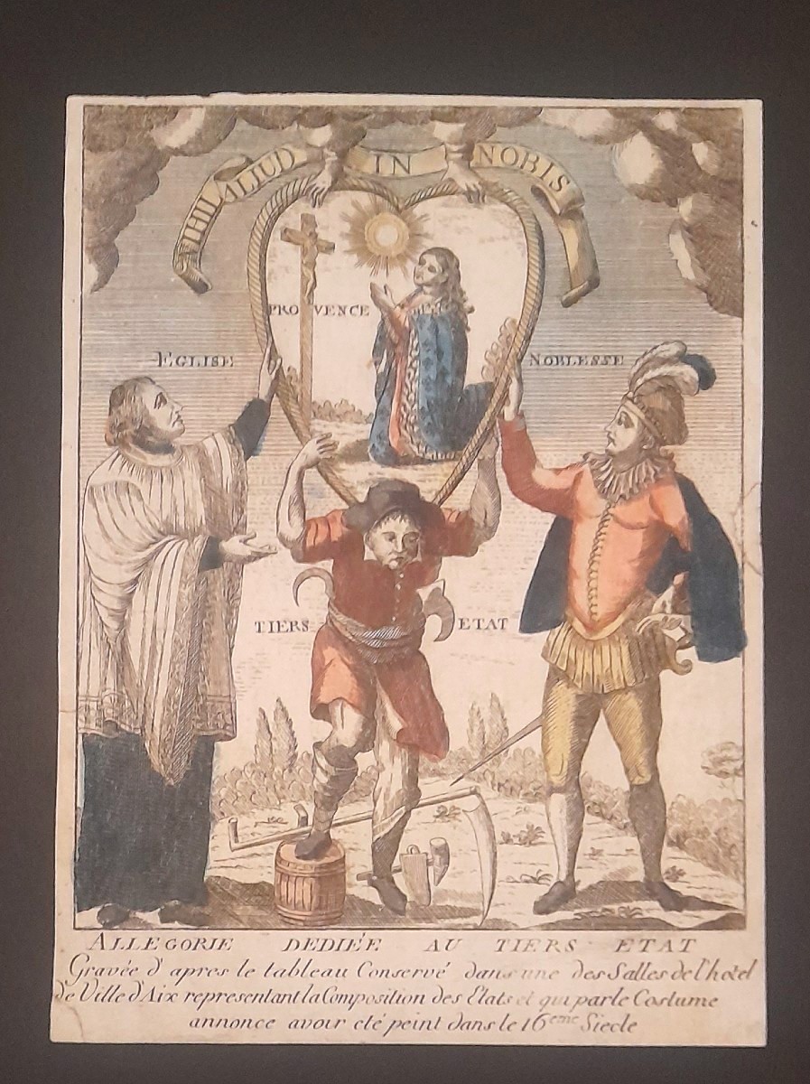 Engraving From The Revolutionary Period Third Estate Print From The 18th Century 18th Century