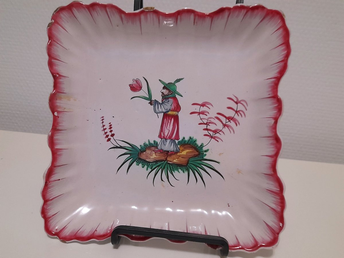 Paire de compotiers ou raviers en faience des Islettes Aprey Est epoque xviii 18eme siecle -photo-2