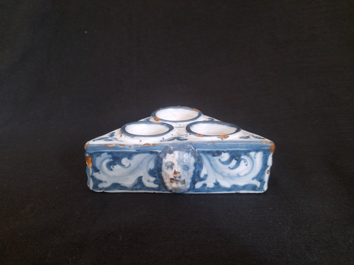 Serviteur boite à épices faience talavera epoque 18 xviii eme siecle-photo-4