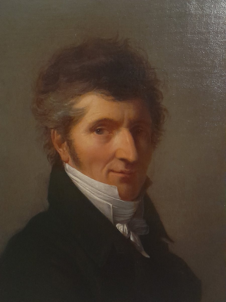 Portrait Of A Man Of Quality In A Frock Coat, Directoire Period, Empire, 19th-19th Century-photo-4