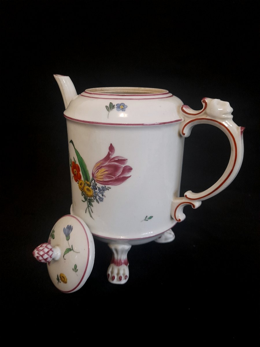 Ludwigsburg Porcelain Coffee Pot, Germany, 18th-18th Century-photo-3