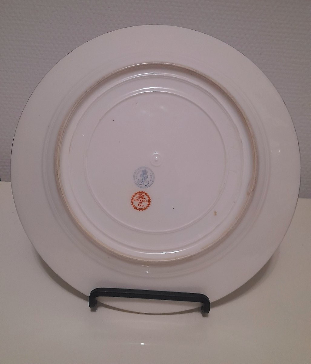 Flat Plate From The Emperor Napoleon III Ball Service, Sèvres Porcelain, Historical Souvenir-photo-3