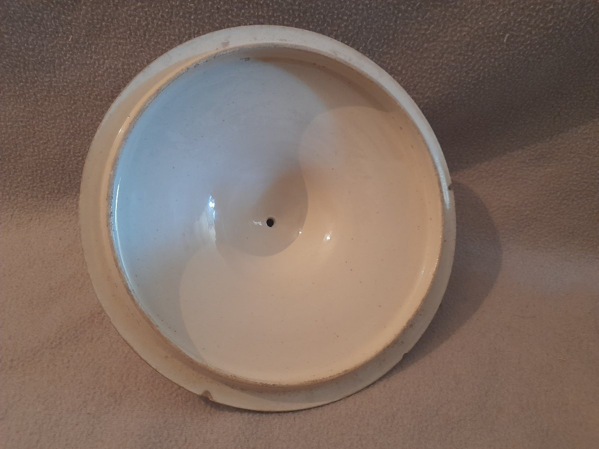 Soupiere epoque empire Est - Longwy / Manufacture Lorraine aigle imperial début xix 19e-photo-1