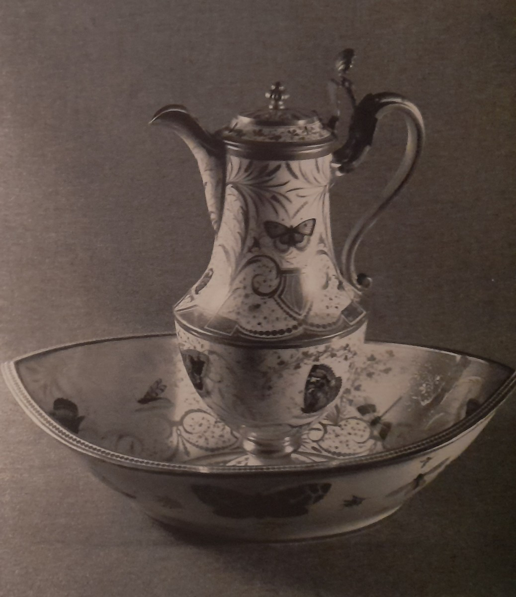 Porcelain Ewer And Basin, Parisian Manufacture, Directoire Period, Late 18th-18th Century -photo-3