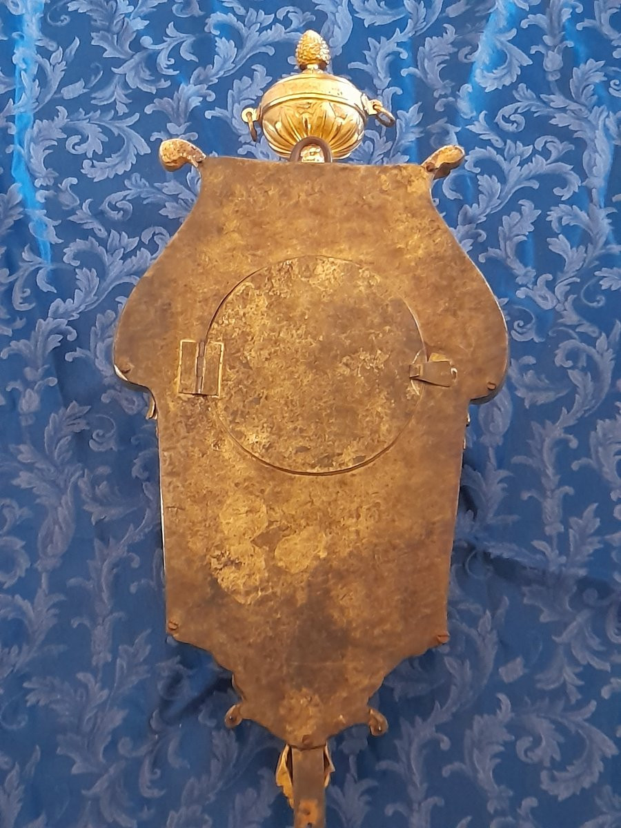 Cartel d'alcove applique en bronze doré d'époque Louis xvi 16 18eme siecle-photo-5