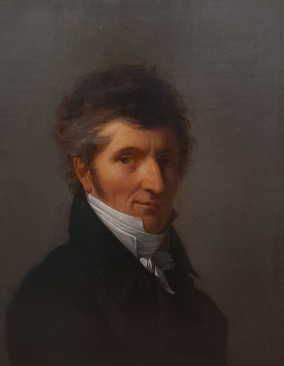 Portrait homme de qualité redingote directoire début xixeme siecle empire -photo-2