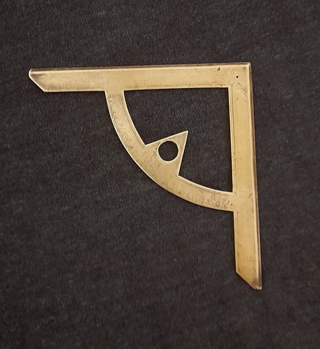 Measuring Instrument: Square, Protractor, Plumb Line For Architect, Antique Tool, Folk Art-photo-2