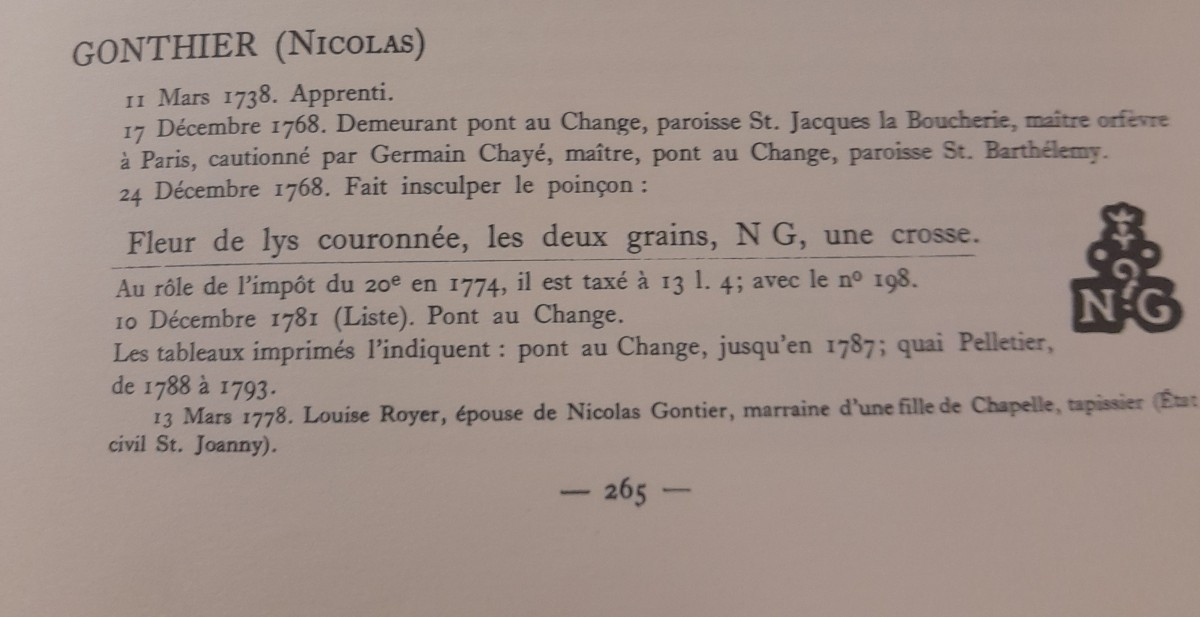 Solid Silver Sugar Sifter Spoon, Hallmarked With The Farmers General Mark, 18th Century.-photo-1