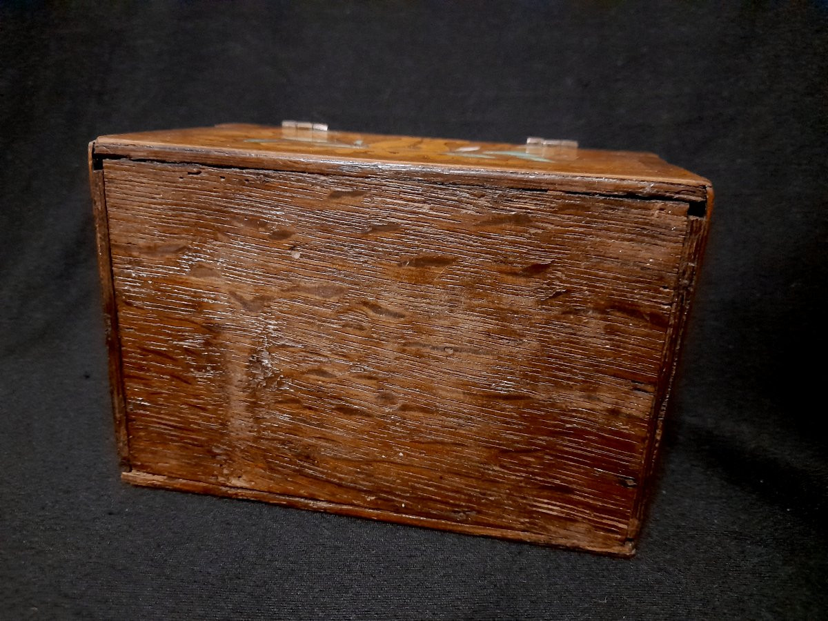 Marquetry Box, Antique Box, 18th Century-photo-1