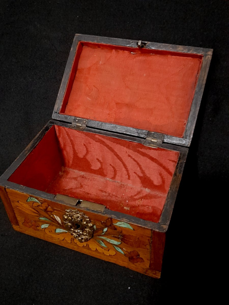 Marquetry Box, Antique Box, 18th Century-photo-2